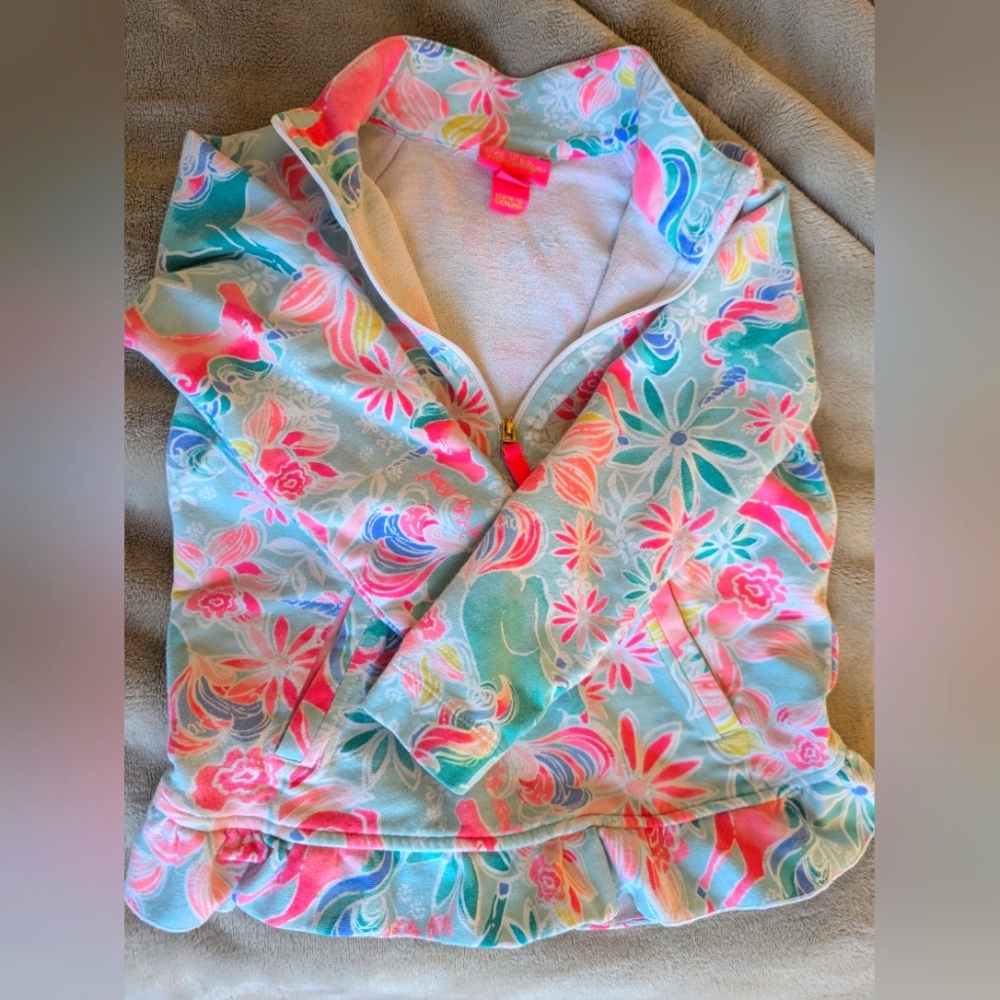 Lilly Pulitzer GIRLS UPF 50+ Mini Killian Popover Magical Mary 🦄